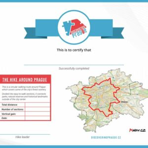 Earn a certificate for walking the whole loop around Prague!