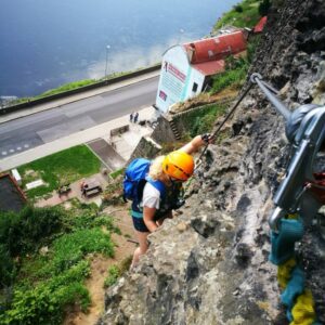 Via ferrata means in Italian 'iron way'