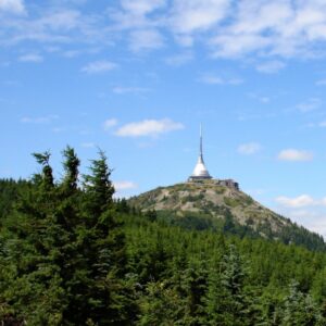 The peak of Mt. Jested 1012 m a.s.l. with the iconic TV tower