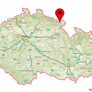 Adrspach-Teplice Rocks on the map of Czech Republic