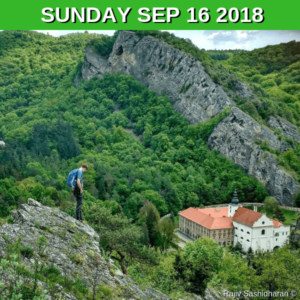 Scenic hike in Cesky kras