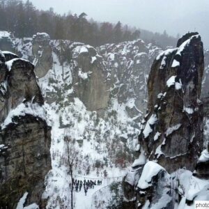 Winter in Prachovske Rocks