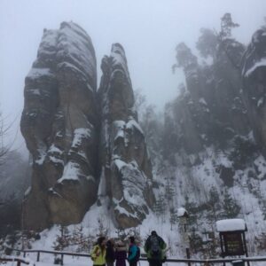 Winter in Prachovske Rocks